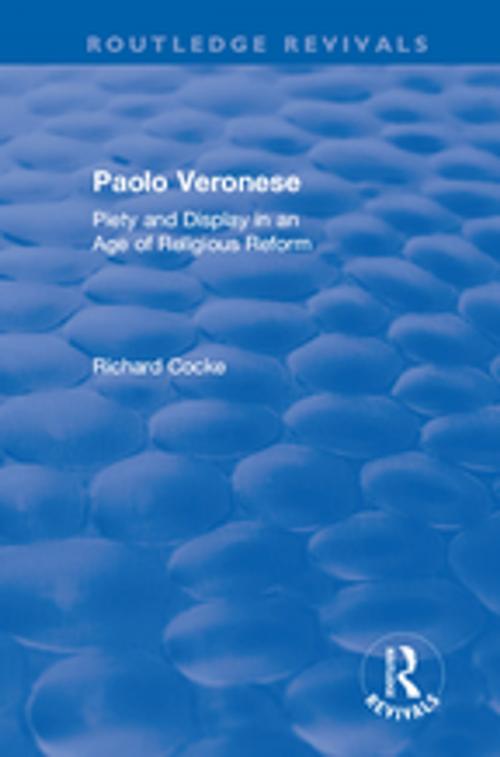 Cover of the book Paolo Veronese by Richard Cocke, Taylor and Francis