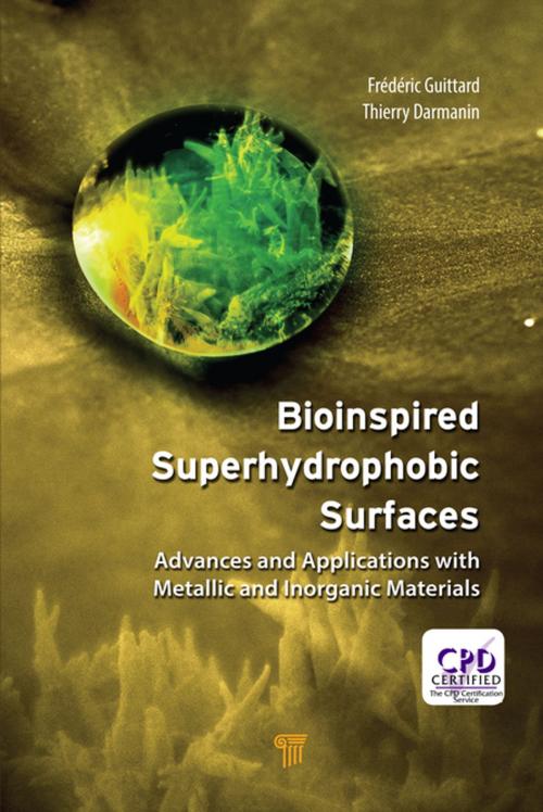 Cover of the book Bioinspired Superhydrophobic Surfaces by Thierry Darmanin, Frédéric Guittard, Jenny Stanford Publishing
