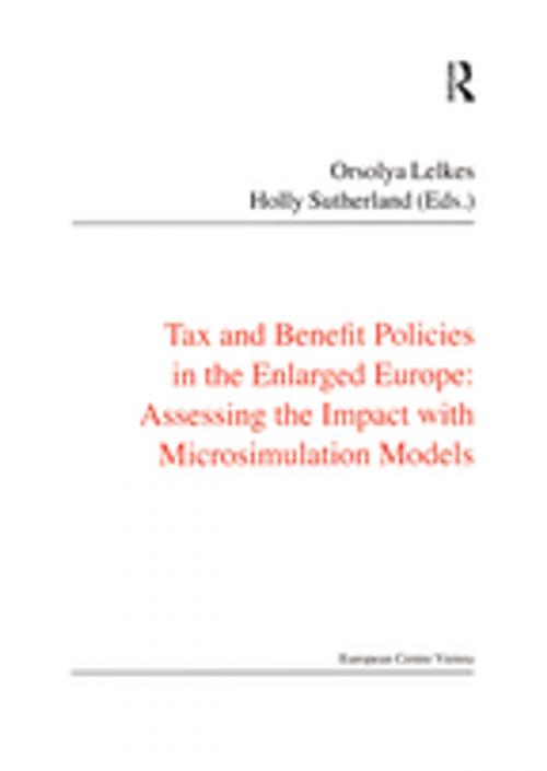 Cover of the book Tax and Benefit Policies in the Enlarged Europe by Holly Sutherland, Taylor and Francis