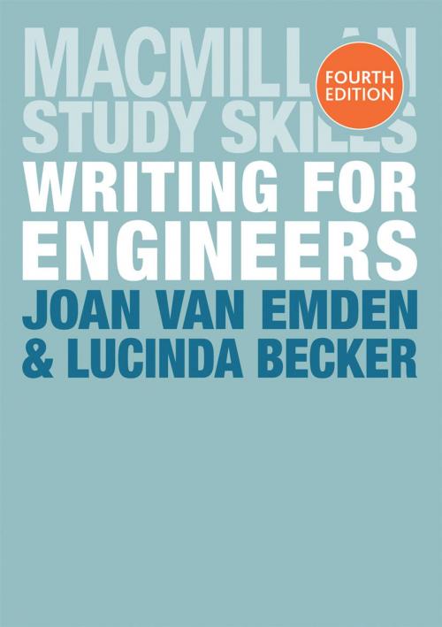 Cover of the book Writing for Engineers by Joan van Emden, Lucinda Becker, Macmillan Education UK