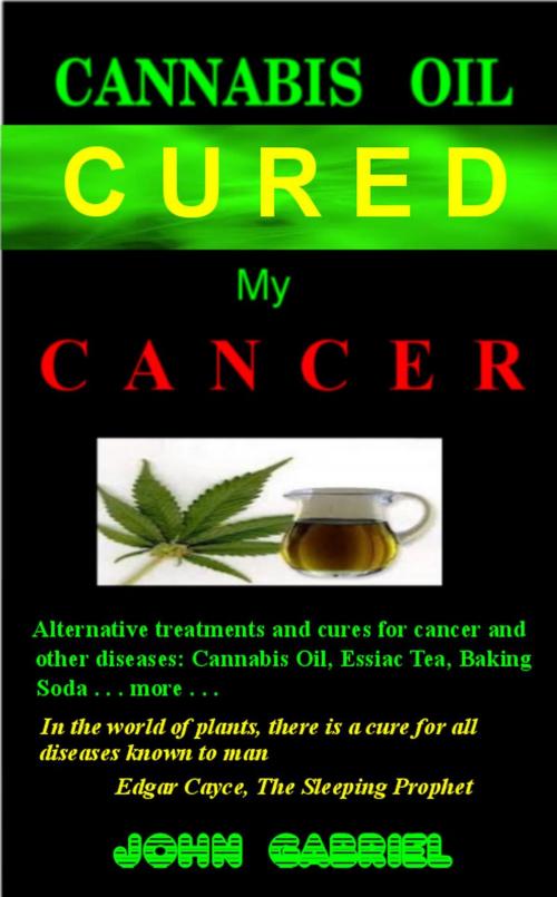 Cover of the book CANNABIS OIL CURED MY CANCER by John Gabriel, John Gabriel
