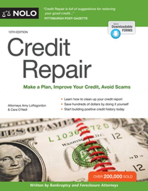 Cover of the book Credit Repair by Robin Leonard, J.D., Amy Loftsgordon, Attorney, NOLO