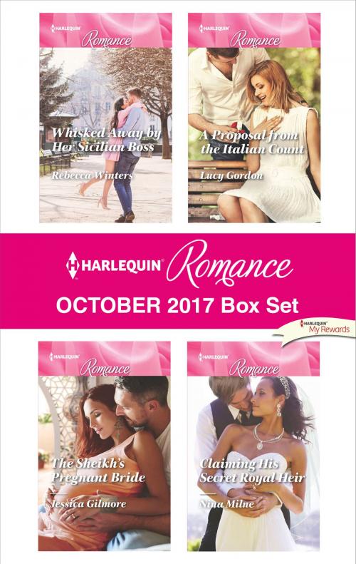 Cover of the book Harlequin Romance October 2017 Box Set by Rebecca Winters, Jessica Gilmore, Lucy Gordon, Nina Milne, Harlequin
