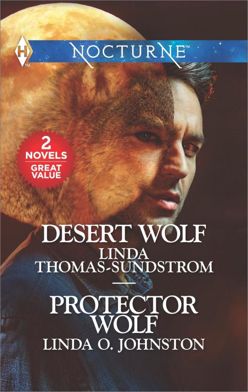 Cover of the book Desert Wolf & Protector Wolf by Linda Thomas-Sundstrom, Linda O. Johnston, Harlequin