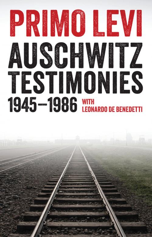 Cover of the book Auschwitz Testimonies by Primo Levi, Leonardo De Benedetti, Wiley