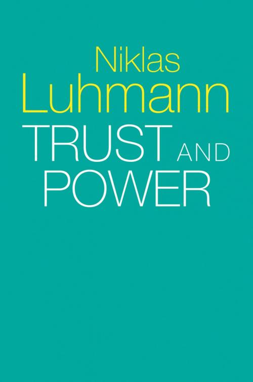 Cover of the book Trust and Power by Niklas Luhmann, Wiley