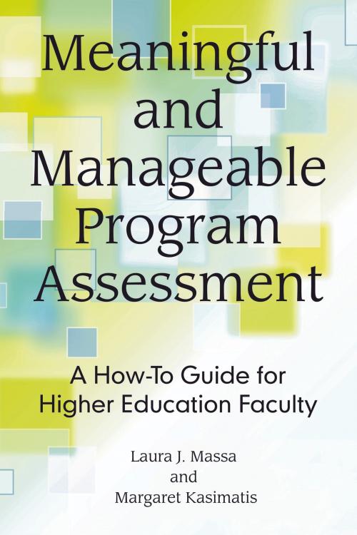Cover of the book Meaningful and Manageable Program Assessment by Laura J. Massa, Margaret Kasimatis, Stylus Publishing