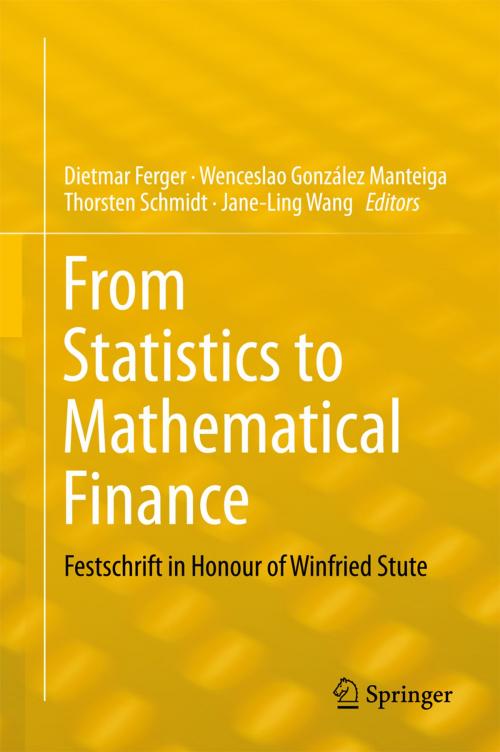 Cover of the book From Statistics to Mathematical Finance by , Springer International Publishing