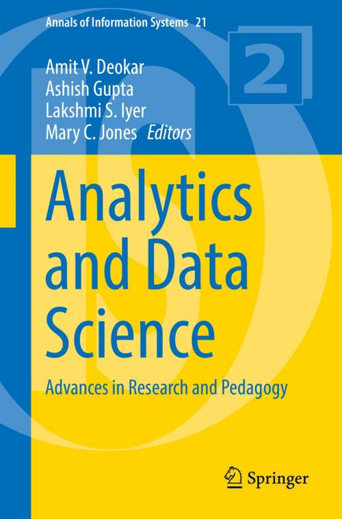 Cover of the book Analytics and Data Science by , Springer International Publishing