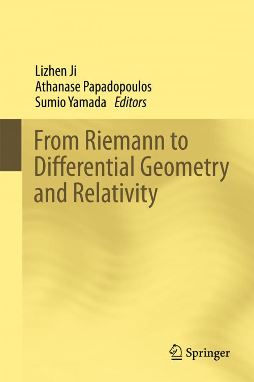 Cover of the book From Riemann to Differential Geometry and Relativity by , Springer International Publishing
