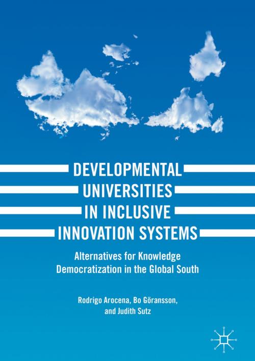 Cover of the book Developmental Universities in Inclusive Innovation Systems by Bo Göransson, Judith Sutz, Rodrigo Arocena, Springer International Publishing