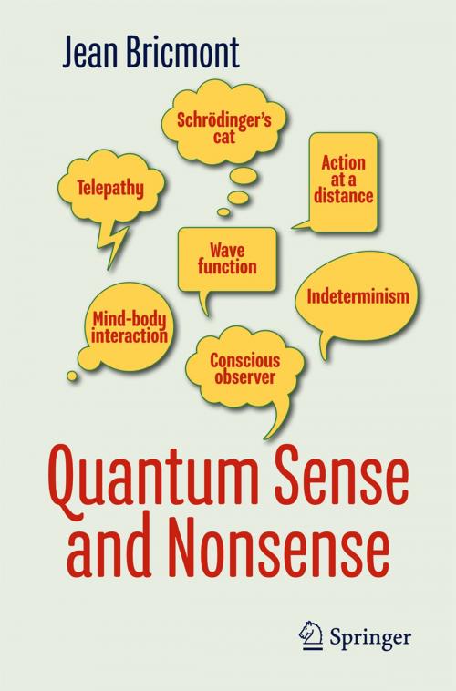 Cover of the book Quantum Sense and Nonsense by Jean Bricmont, Springer International Publishing