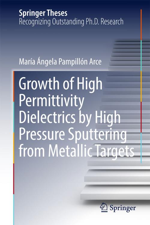 Cover of the book Growth of High Permittivity Dielectrics by High Pressure Sputtering from Metallic Targets by María Ángela Pampillón Arce, Springer International Publishing