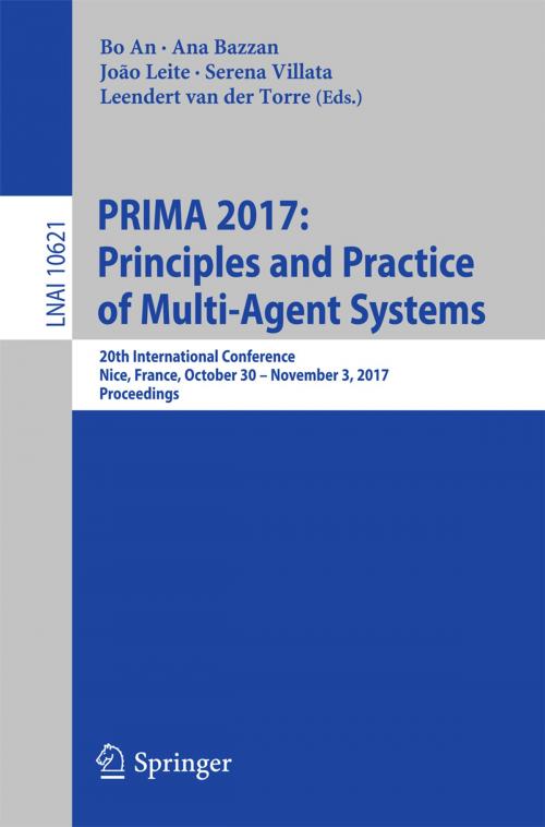 Cover of the book PRIMA 2017: Principles and Practice of Multi-Agent Systems by , Springer International Publishing