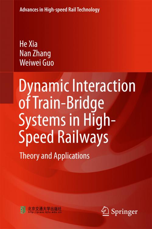 Cover of the book Dynamic Interaction of Train-Bridge Systems in High-Speed Railways by Weiwei Guo, Nan Zhang, He Xia, Springer Berlin Heidelberg