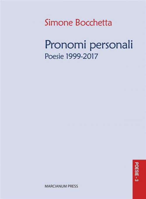 Cover of the book Pronomi personali by Simone Bocchetta, Marcianum Press