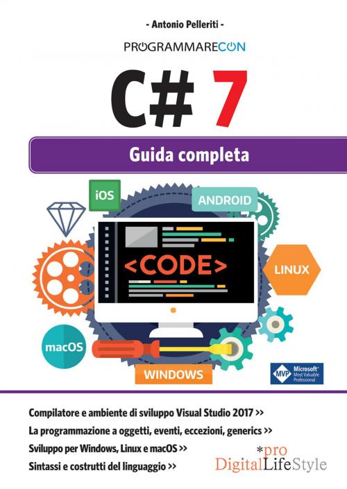 Cover of the book Programmare con C# 7 by Antonio Pelleriti, Edizioni LSWR