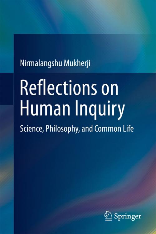Cover of the book Reflections on Human Inquiry by Nirmalangshu Mukherji, Springer Singapore