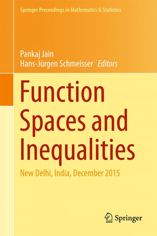 Cover of the book Function Spaces and Inequalities by , Springer Singapore