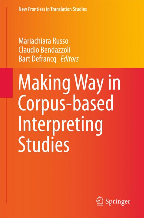 Cover of the book Making Way in Corpus-based Interpreting Studies by , Springer Singapore