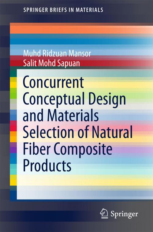 Cover of the book Concurrent Conceptual Design and Materials Selection of Natural Fiber Composite Products by Salit Mohd Sapuan, Muhd Ridzuan Mansor, Springer Singapore