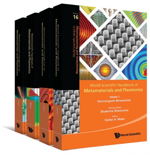 Cover of the book World Scientific Handbook of Metamaterials and Plasmonics by Stefan A Maier, World Scientific Publishing Company