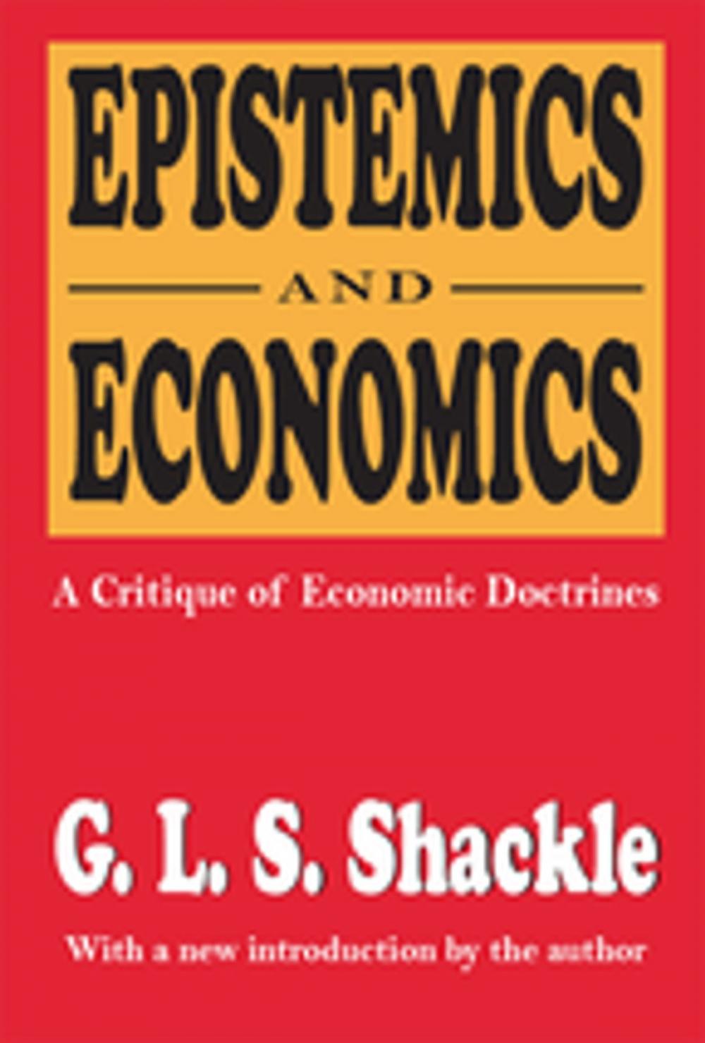 Big bigCover of Epistemics and Economics