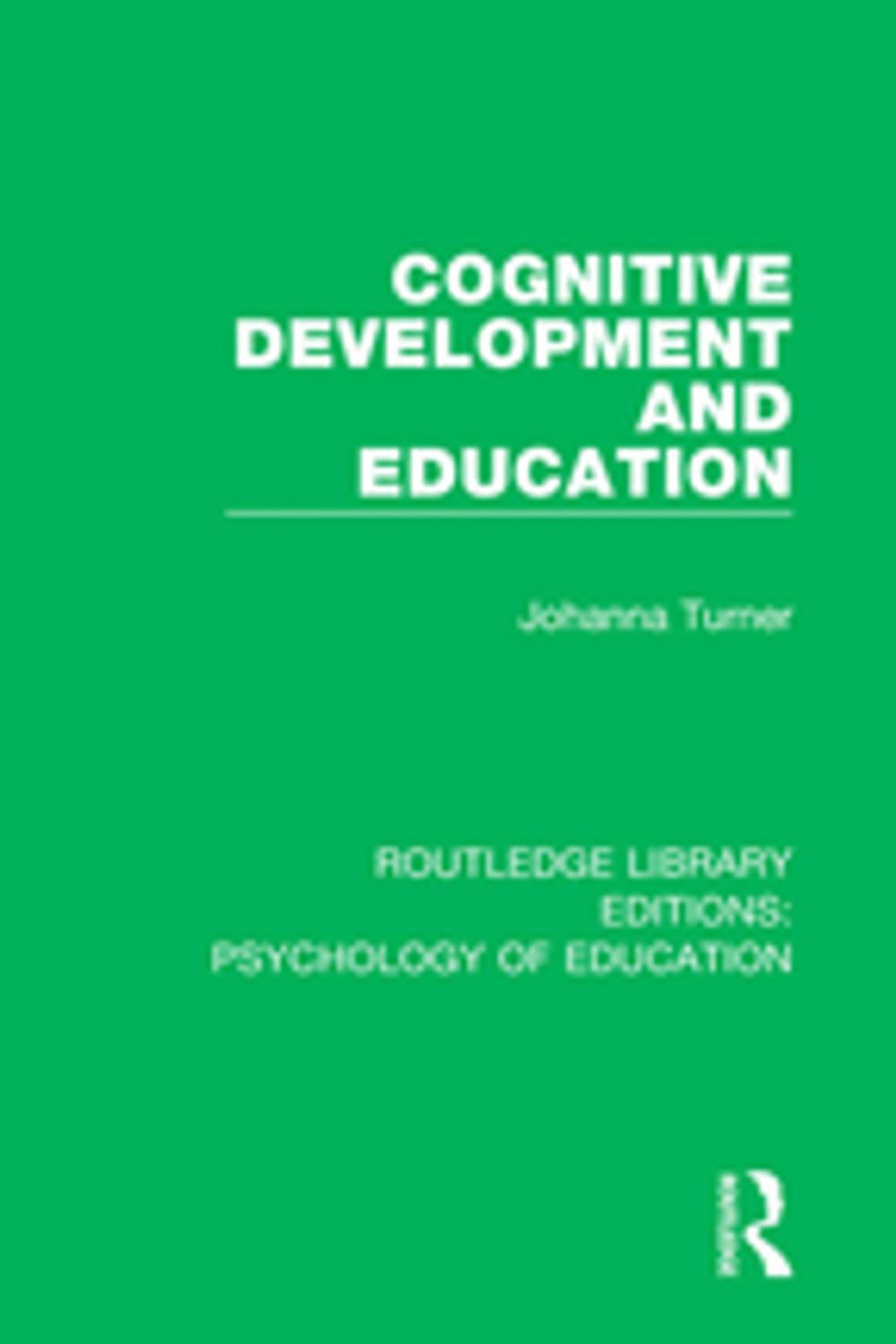 Big bigCover of Cognitive Development and Education