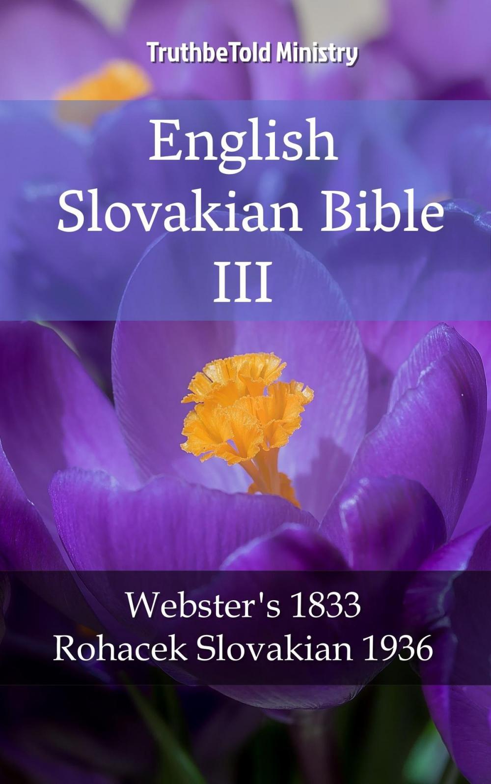 Big bigCover of English Slovakian Bible III