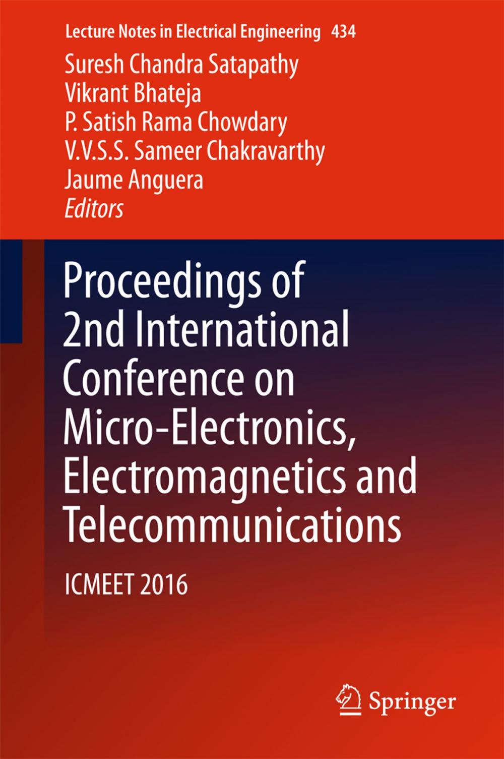 Big bigCover of Proceedings of 2nd International Conference on Micro-Electronics, Electromagnetics and Telecommunications