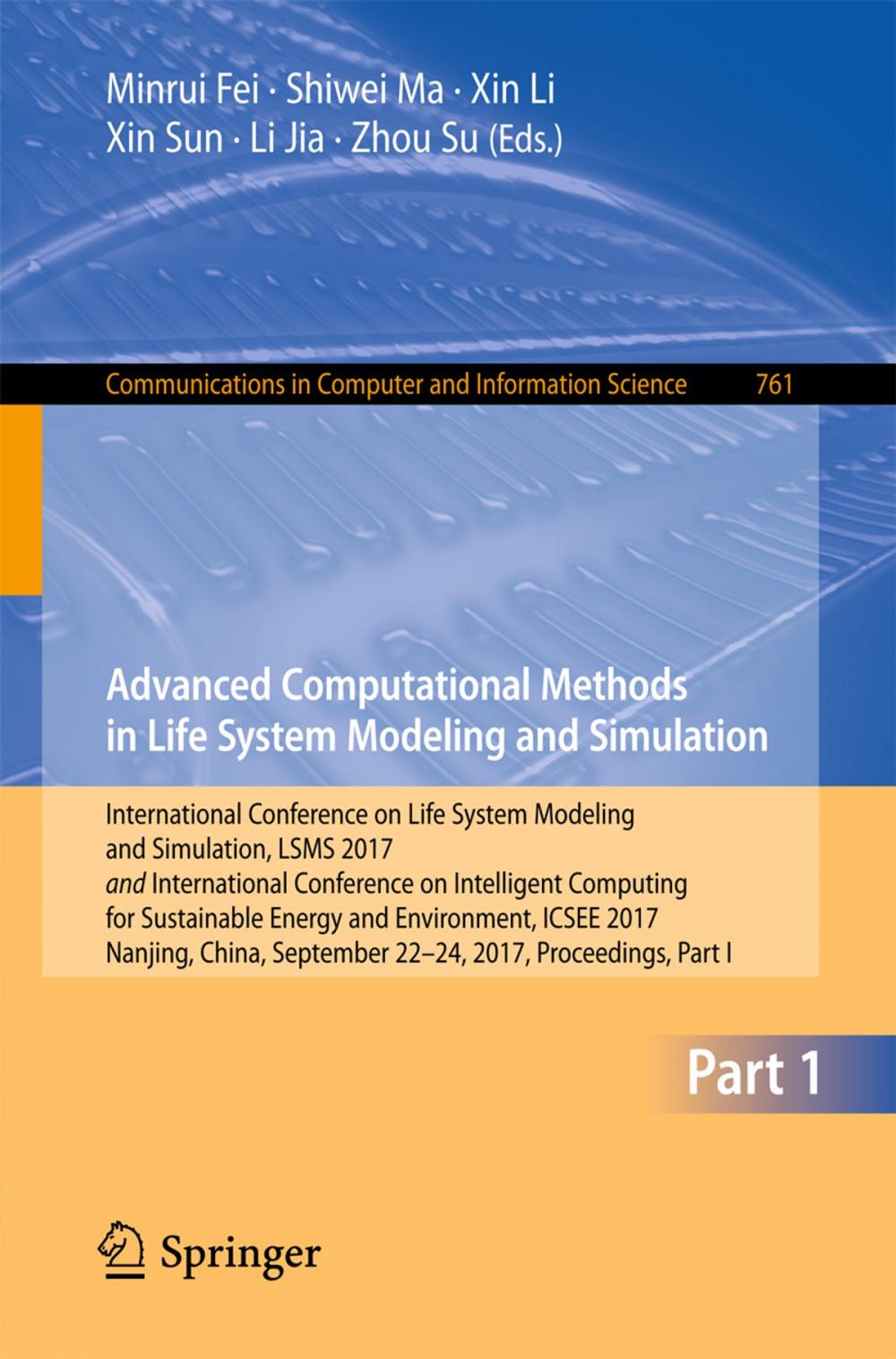 Big bigCover of Advanced Computational Methods in Life System Modeling and Simulation