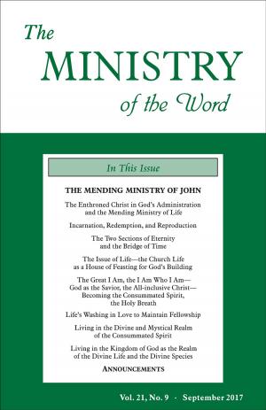 Cover of The Ministry of the Word, Vol. 21, No. 9