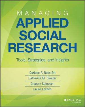 Cover of the book Managing Applied Social Research by Karen Sobel Lojeski, Richard R. Reilly