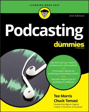 Cover of the book Podcasting For Dummies by Emily Rose Sanders