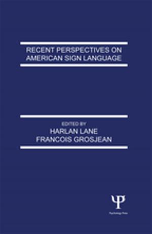 Cover of the book Recent Perspectives on American Sign Language by 
