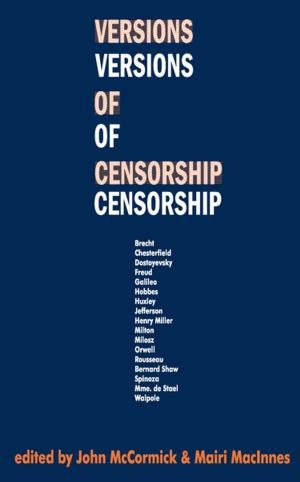 Cover of the book Versions of Censorship by David Rankin