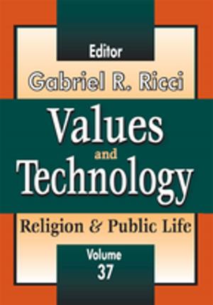 Cover of the book Values and Technology by Gustavo Mesch, Ilan Talmud
