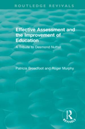 Book cover of Effective Assessment and the Improvement of Education