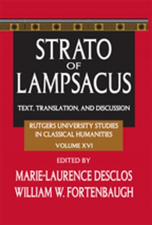 Book cover of Strato of Lampsacus