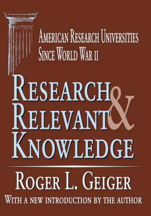 Cover of the book Research and Relevant Knowledge by R.D. Hinshelwood