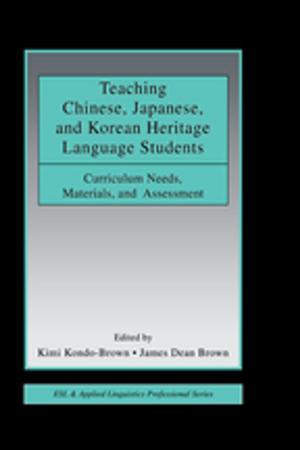 Cover of the book Teaching Chinese, Japanese, and Korean Heritage Language Students by Simon Rose