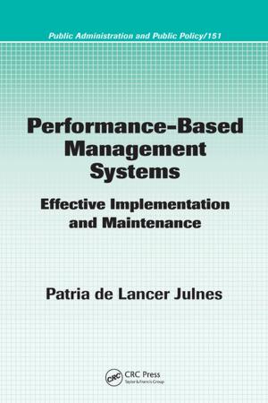 Cover of the book Performance-Based Management Systems by Sigurd Bergmann
