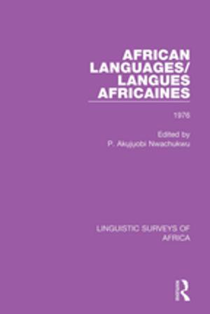 Cover of the book African Languages/Langues Africaines by Melanie Smith, Laszlo Puczko