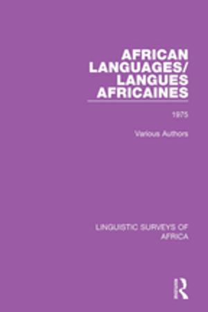 Cover of the book African Languages/Langues Africaines by Michael Snape