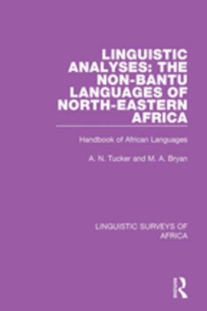 Book cover of Linguistic Analyses: The Non-Bantu Languages of North-Eastern Africa