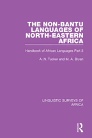 Cover of the book The Non-Bantu Languages of North-Eastern Africa by Koro Bessho