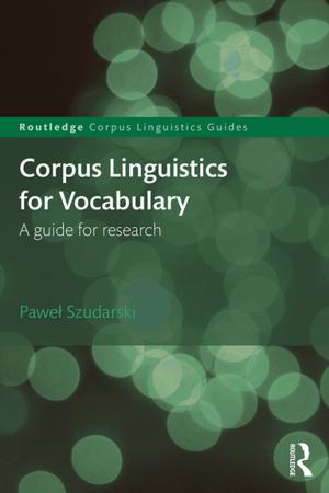 Book cover of Corpus Linguistics for Vocabulary