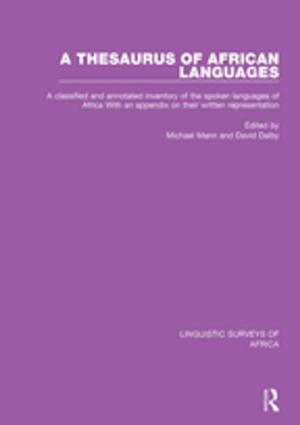 Cover of the book A Thesaurus of African Languages by Arthur G. Cook