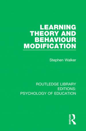 Book cover of Learning Theory and Behaviour Modification