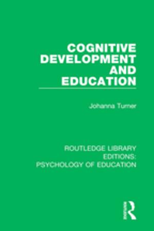 Book cover of Cognitive Development and Education